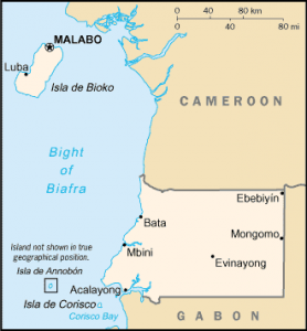 Equatorial Guinea map/CIA
