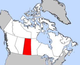 Saskatchewan map Public domain image/John Fowler