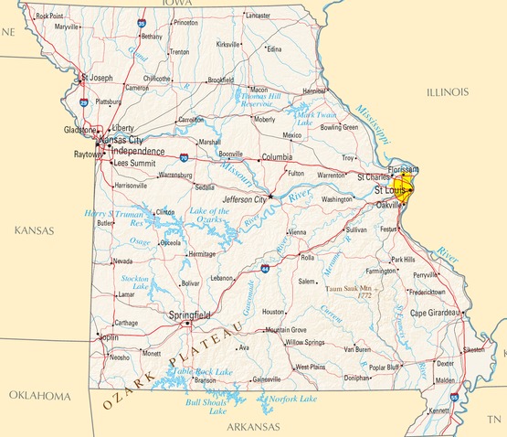 Missouri map/ National Atlas of the United States