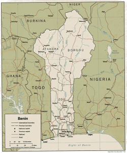Benin map/CIA