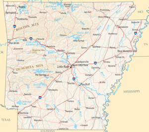 Arkansas map/ National Atlas of the United States