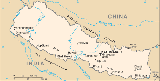 Nepal-CIA_WFB_Map