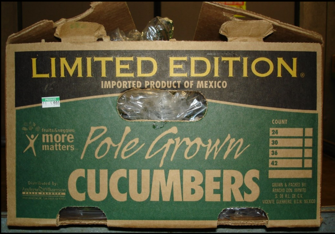 "Limited Edition"  Pole Grown cucumbers/CDPH