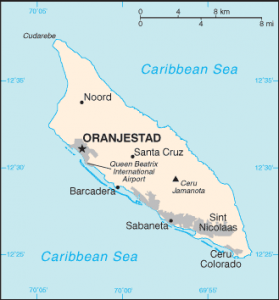 Aruba map/CIA
