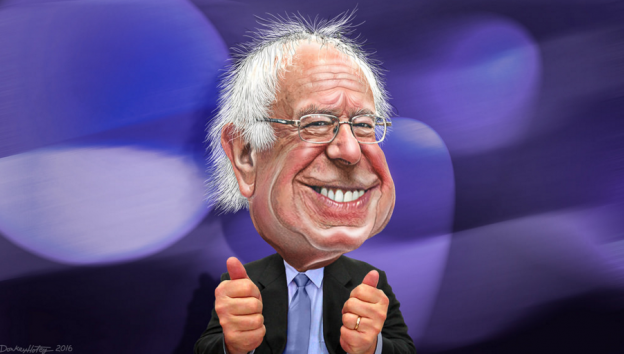 Sanders wins big in New Hampshire photo/ donkeyhotey