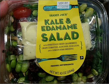 Trader Joe’s Kale & Edamame Salad