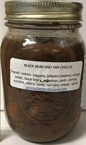 Hinty's Black Bean and Yam Chili