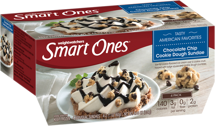 Weight Watchers Smart Ones Chocolate Chip Cookie Dough Sundae frozen desserts