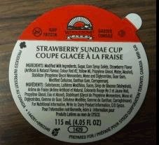 Strawberry Sundae cup