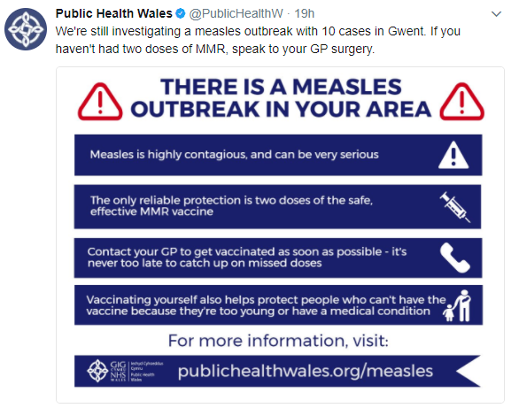 Wales measles