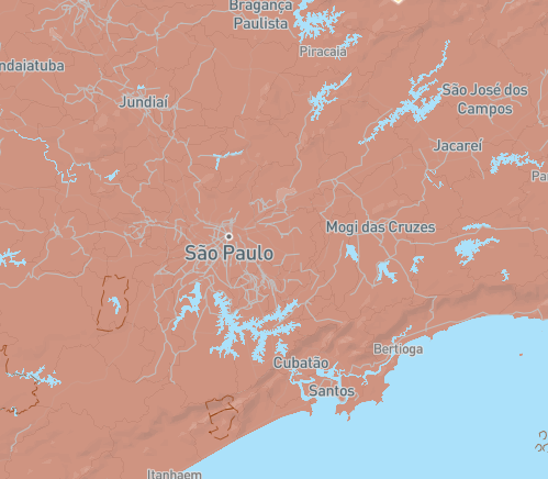 Sao Paulo map screen shot
