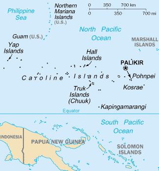 Micronesia map/CIA
