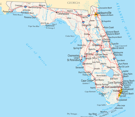 Florida map/National Atlas of the United States