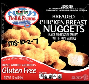 Bell & Evans Gluten Free Breaded Chicken Breast Nuggets/FSIS