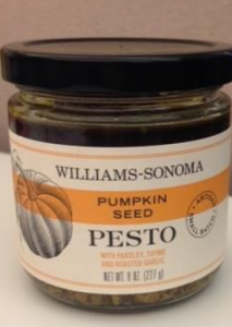 Williams-Sonoma Pumpkin Seed Pesto sauce/CDPH