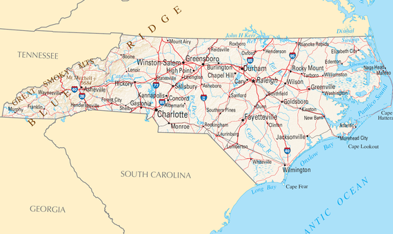North Carolina map/ National Atlas of the United States