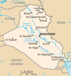 Iraq map/CIA