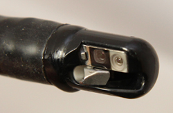Close-up view of an ERCP endoscope tip/FDA