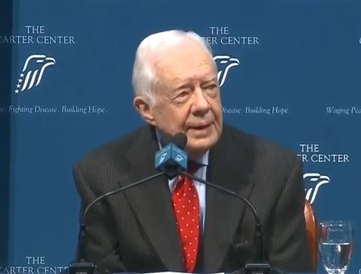 President Jimmy Carter discussing his cancer diagnosis/Video Screen Shot