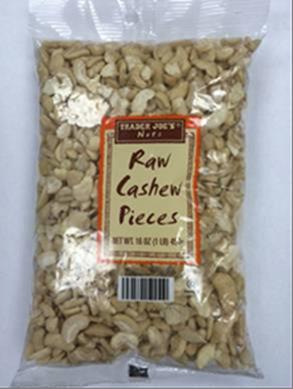 Trader Joe's Raw Cashew Pieces/FDA