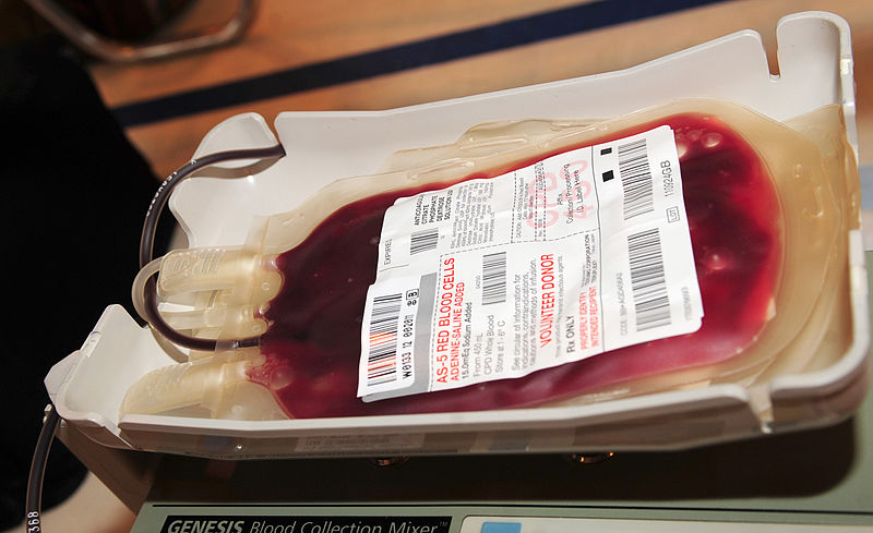 Donated blood /Ethan Morgan USAF