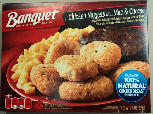 BANQUET Chicken Nuggets with Mac & Cheese/FSIS