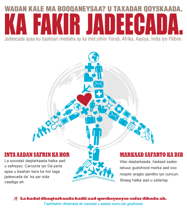 Think measles poster (In Somali)/MDH