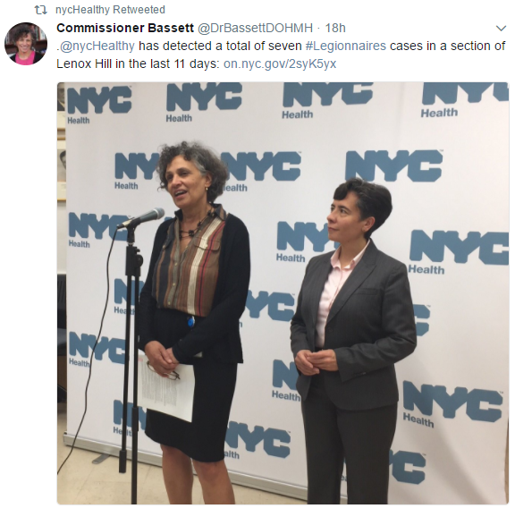 NYC Health Commissioner Dr. Mary T. Bassett Image/Twitter