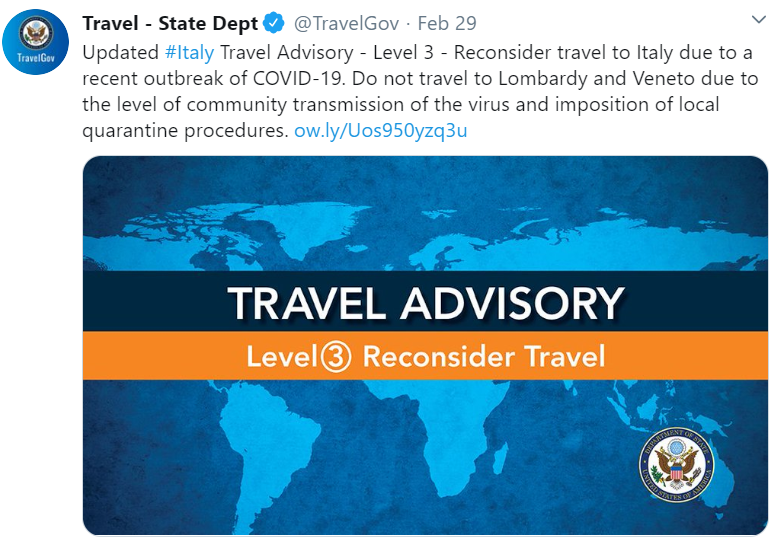 travel advisory for italy 2023